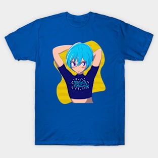 Cute Anime Manga Girl Radiate Positivity T-Shirt